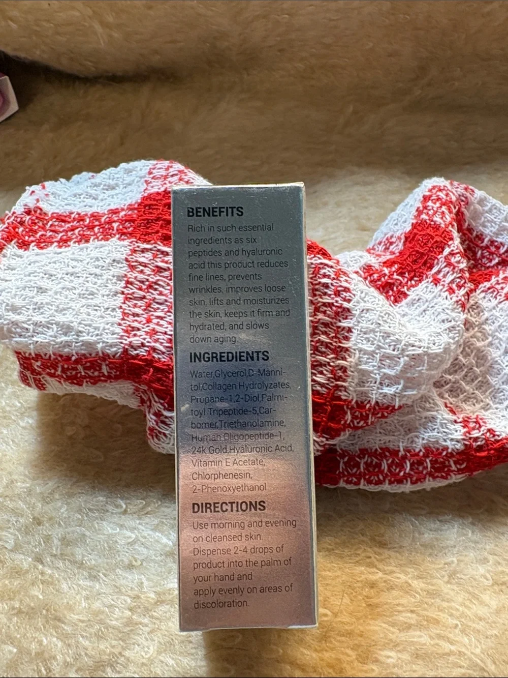 Gold Six Peptides Facial Serum - Gold